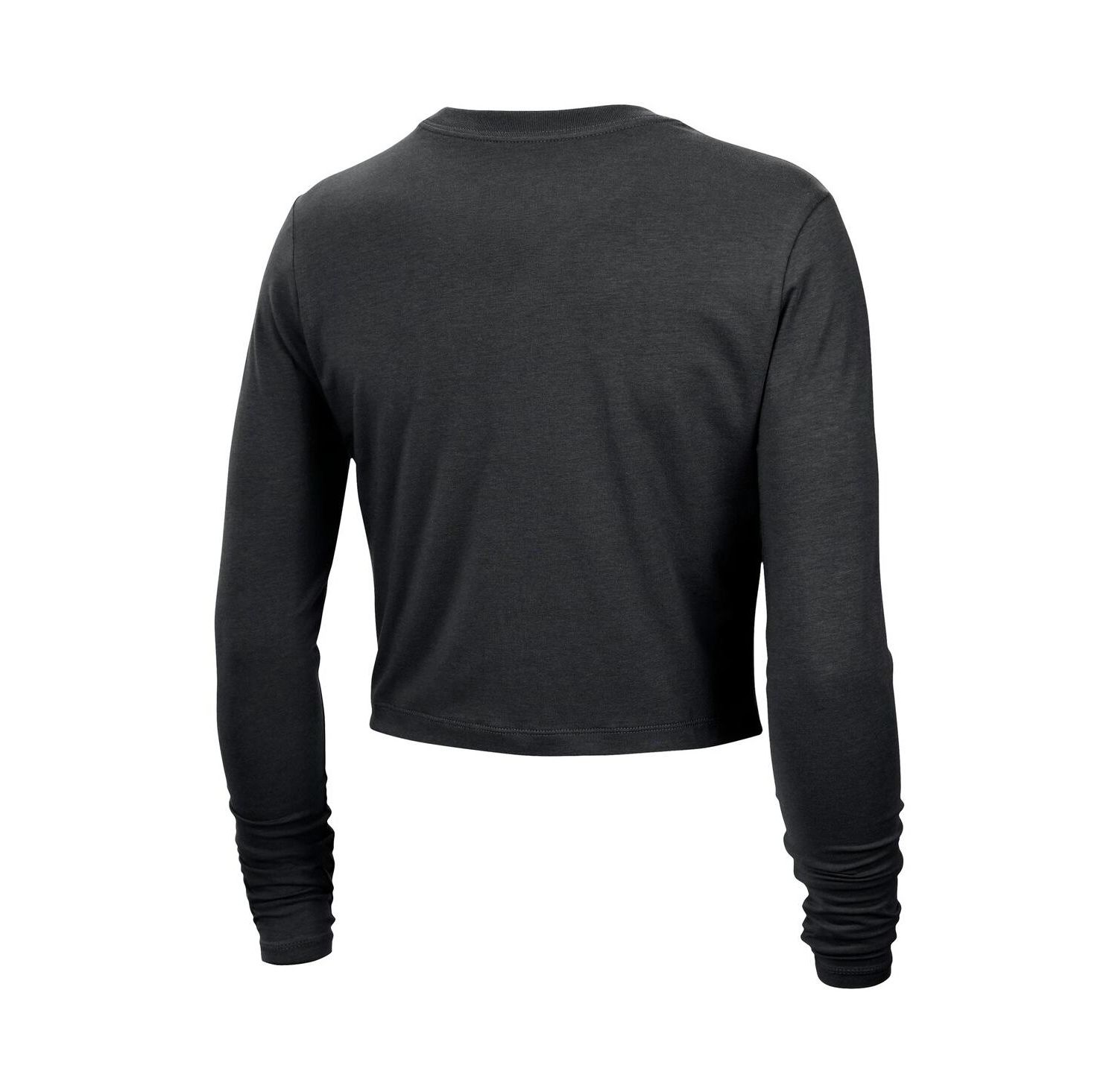 Women's Black WNBA Team 13 Cropped Tri-Blend Long Sleeve T-Shirt