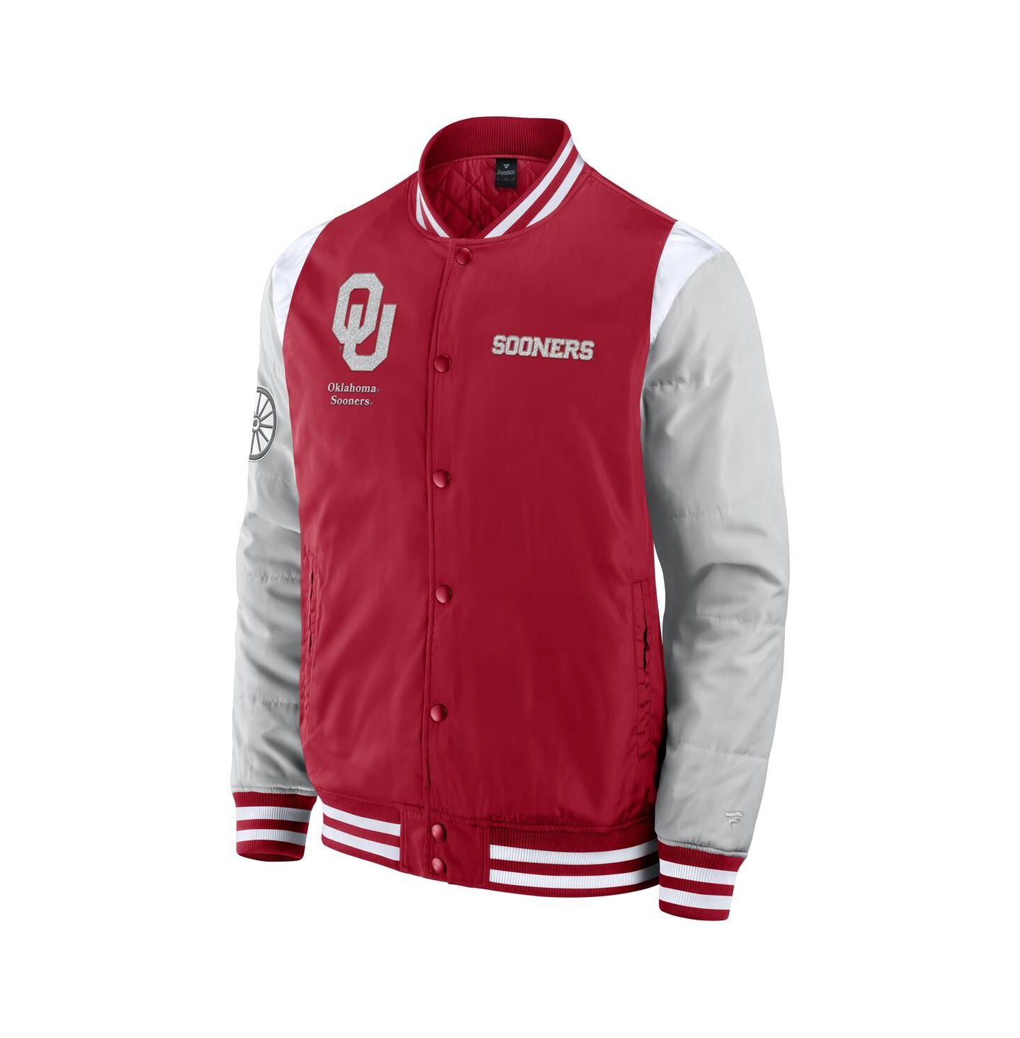 Мужская куртка Fanatics Crimson Oklahoma Sooners Elements Elite Full-Snap — фото 3