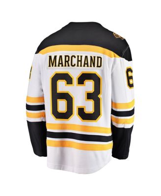 Men's Brad Marchand White Boston Bruins Away Premier Breakaway Player Jersey