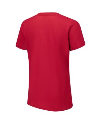 Women's Cardinal Arizona Cardinals Post Season V-Neck T-Shirt