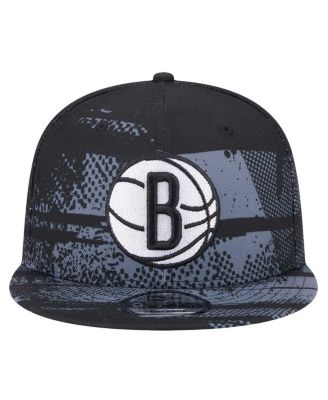 Men's Black Brooklyn Nets Tip-Off 9FIFTY Snapback Hat