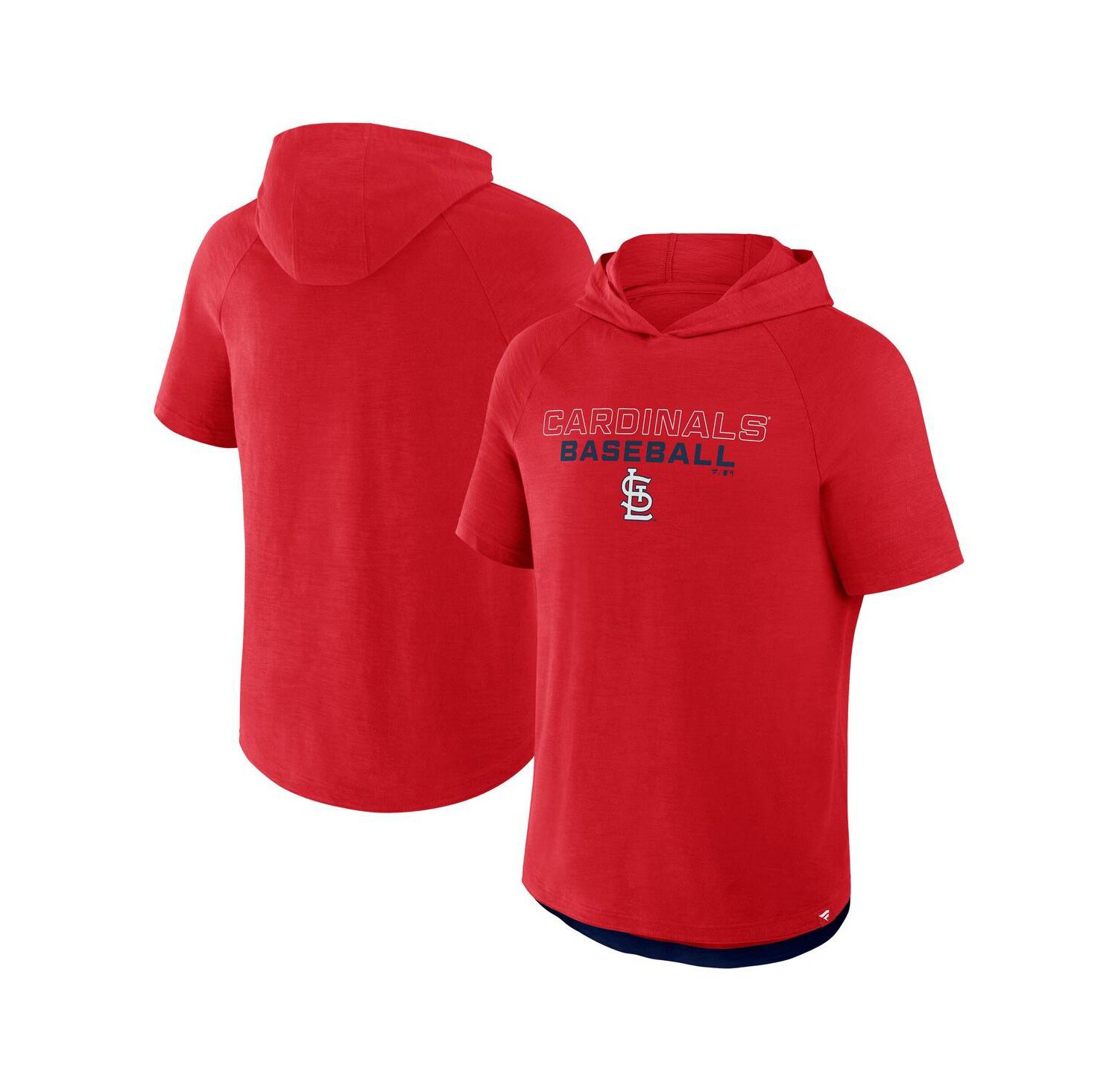 Men's Red St. Louis Cardinals Clubhouse Optimal Play Raglan Hoodie T-Shirt