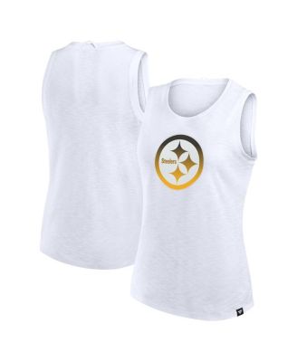 Fanatics - Women's White Pittsburgh Steelers Slub Tank Top