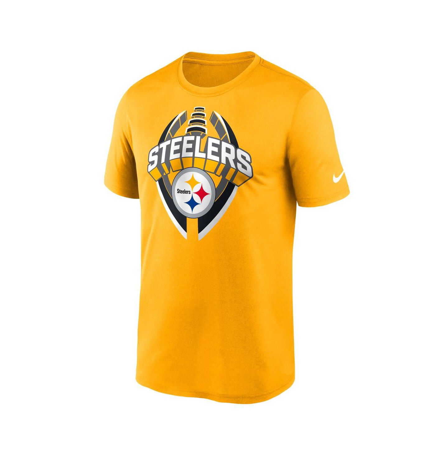 Мужская футболка Nike Gold Pittsburgh Steelers Legend Icon Performance — фото 2