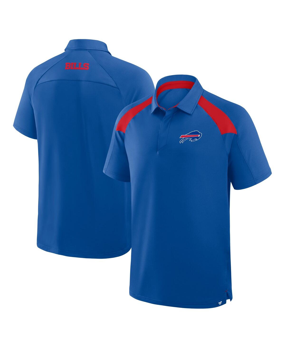 Men's Royal Buffalo Bills Back Around Raglan Polo Shirt - Royal