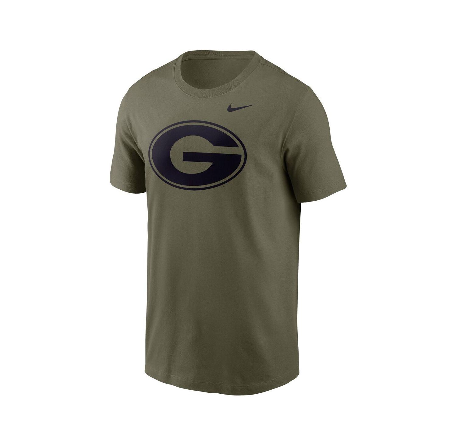 Men's Olive Georgia Bulldogs Primetime Logo Performance T-Shirt