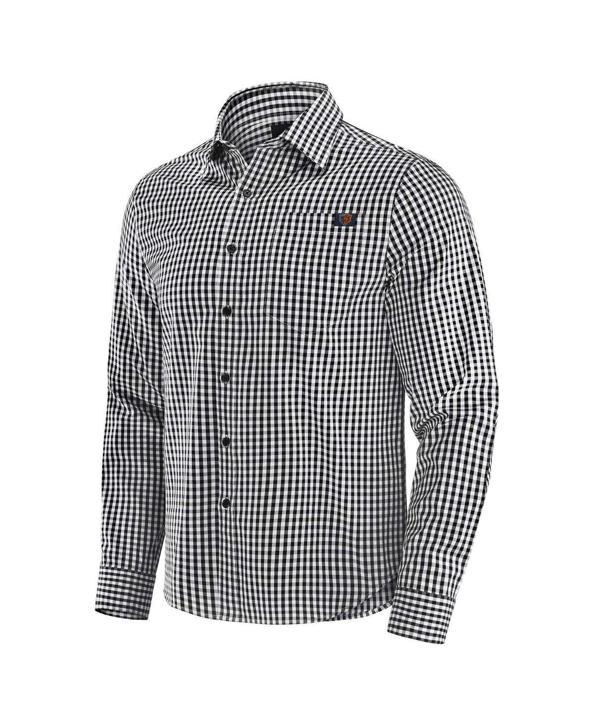 J. Palmer Men's Black Chicago Bears Dual Threat Long Sleeve Button-up Shirt In Black