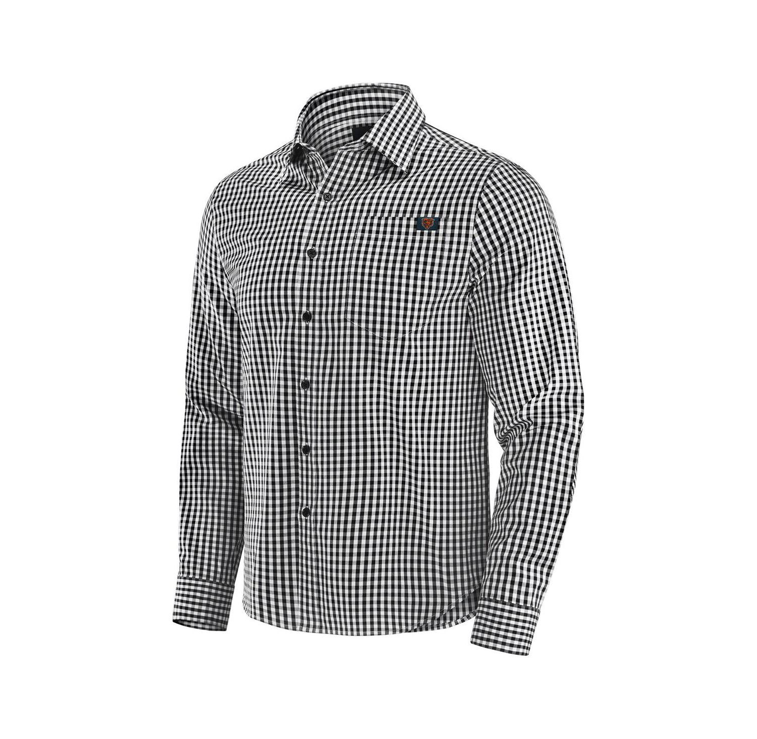 Men's Black Chicago Bears Dual Threat Long Sleeve Button-Up Shirt