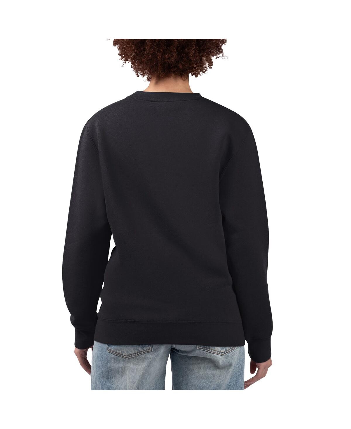 G-iii 4her By Carl Banks Women's Black Baltimore Orioles Team Logo Fleece Pullover Sweatshirt In Black