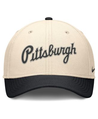 Men's Natural/Black Pittsburgh Pirates Statement Rise Performance Flex Hat