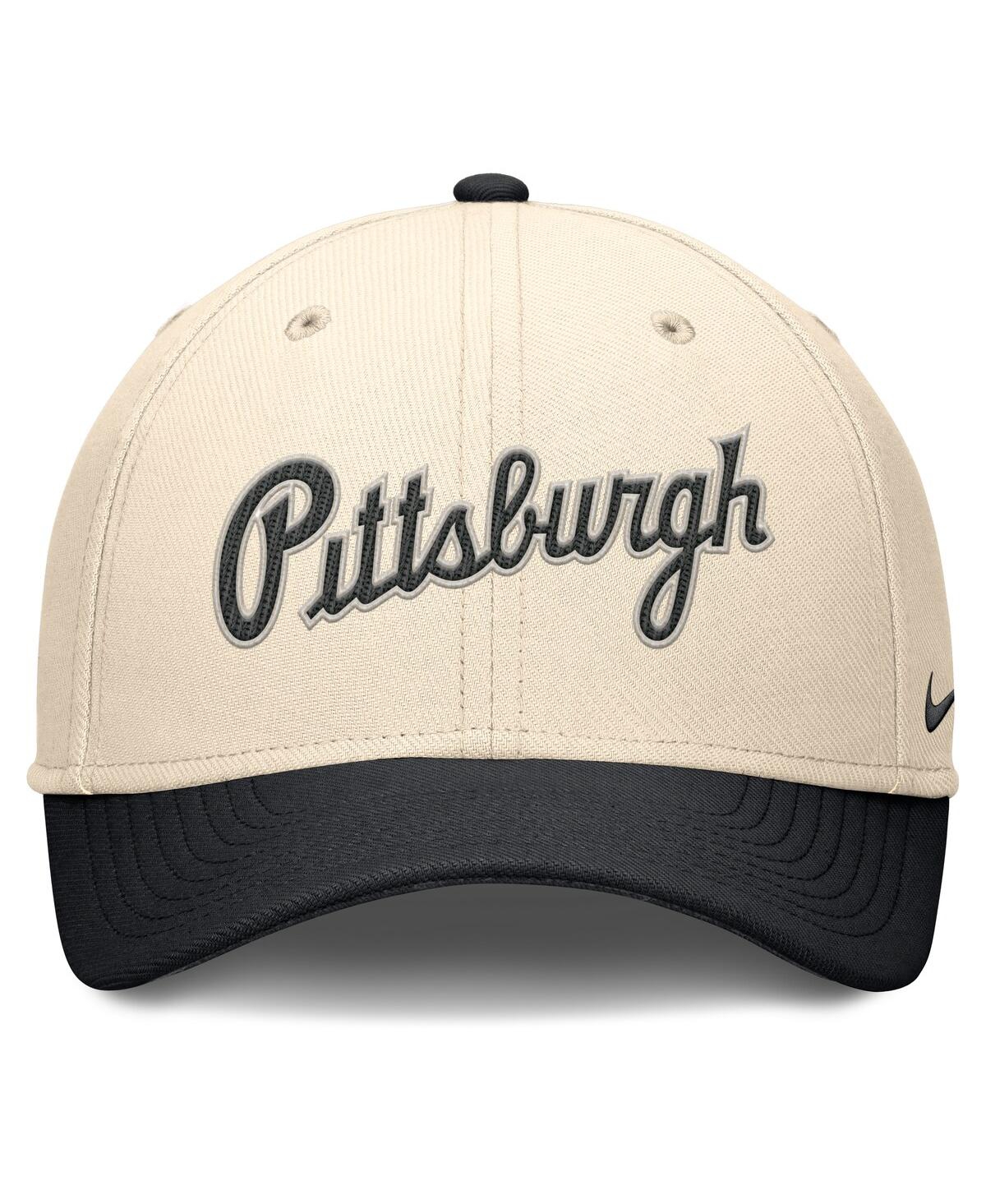 Nike Men's Natural/black Pittsburgh Pirates Statement Rise Performance Flex Hat In Multi