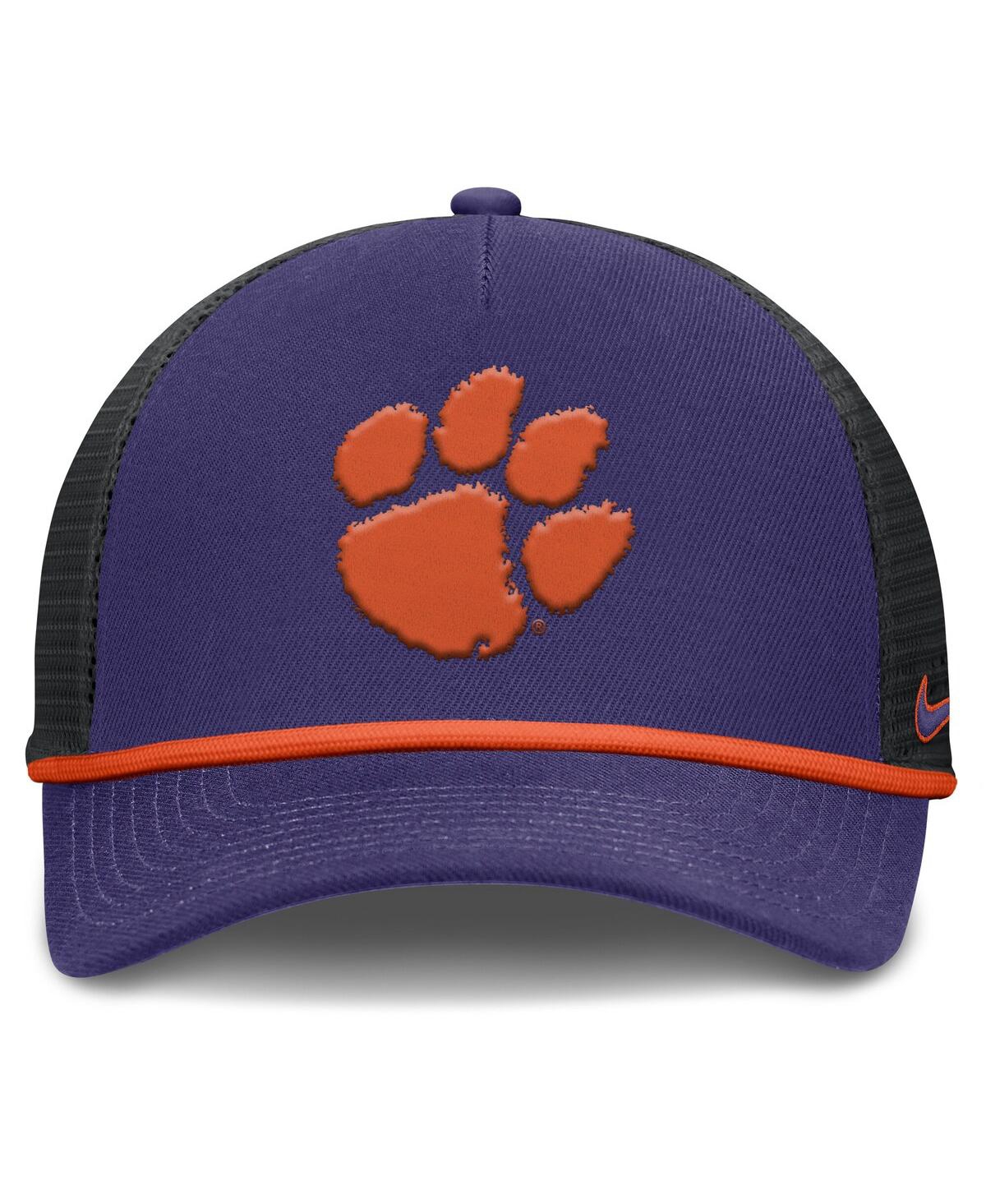 Nike Purple Clemson Tigers On-field Pro Bill Snapback Hat In Purple