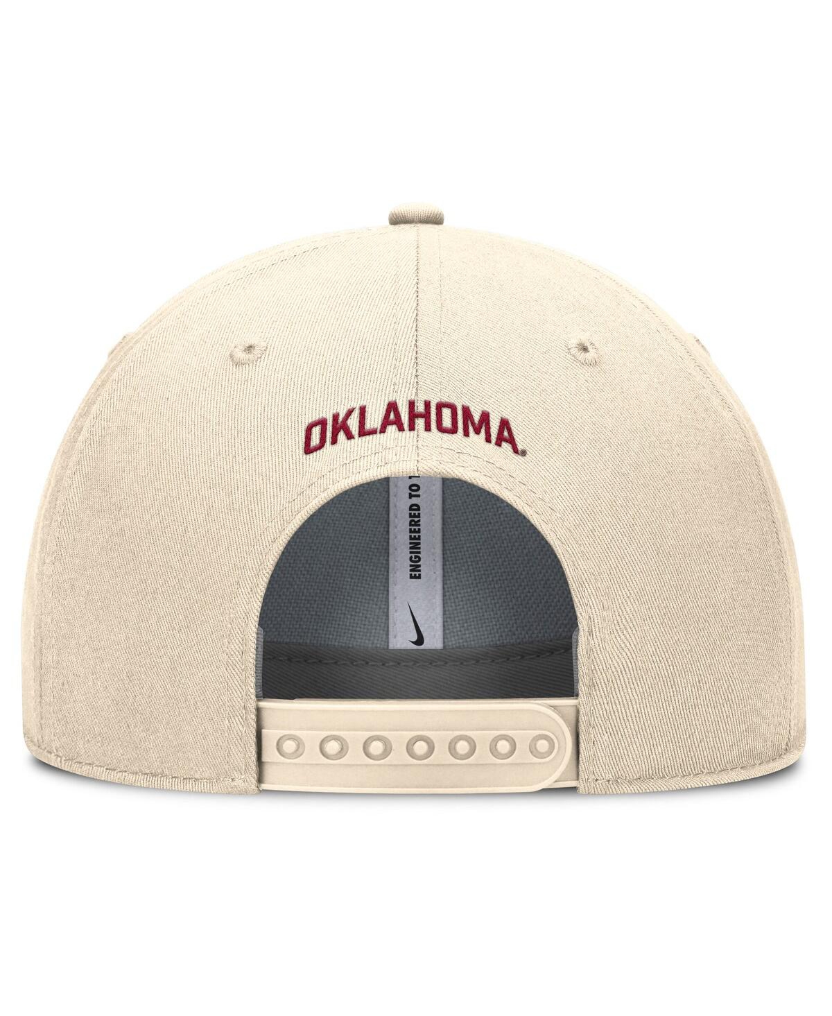 Jordan Men's Natural Oklahoma Sooners Rise Primetime Performance Trucker Adjustable Hat
