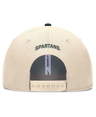 Men's Natural Michigan State Spartans Rise Primetime Performance Trucker Adjustable Hat