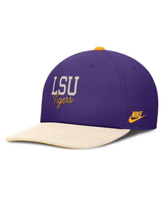 Men's Purple/Cream LSU Tigers Pro Legacy Script Snapback Hat