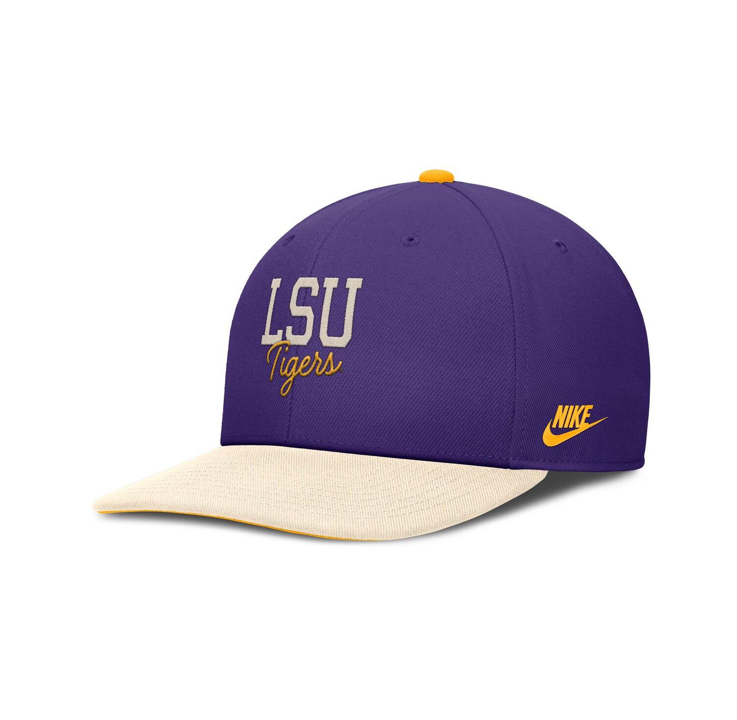 Men's Purple/Cream LSU Tigers Pro Legacy Script Snapback Hat