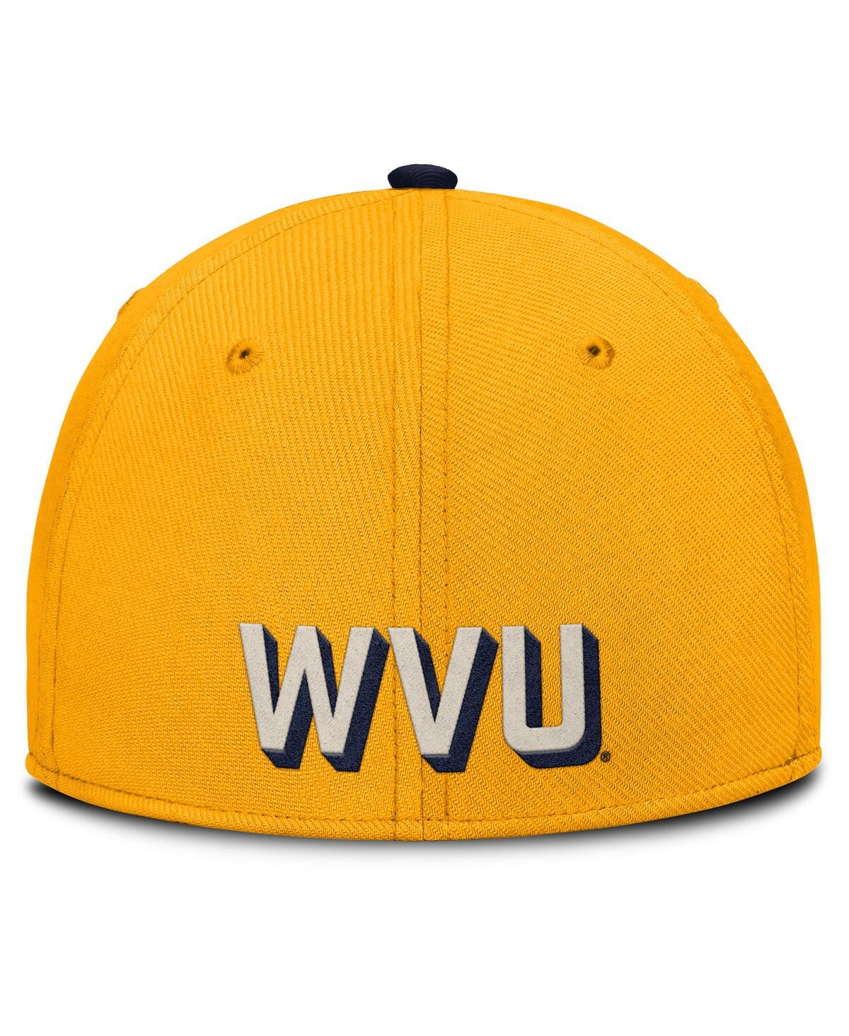 Nike Men's Gold West Virginia Mountaineers Legacy Rise Performance Flex Hat In Gold