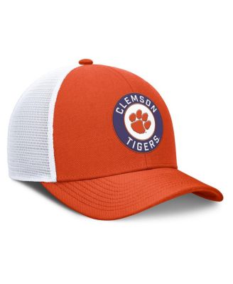 Men's Orange/White Clemson Tigers Rise Primetime Performance Trucker Adjustable Hat