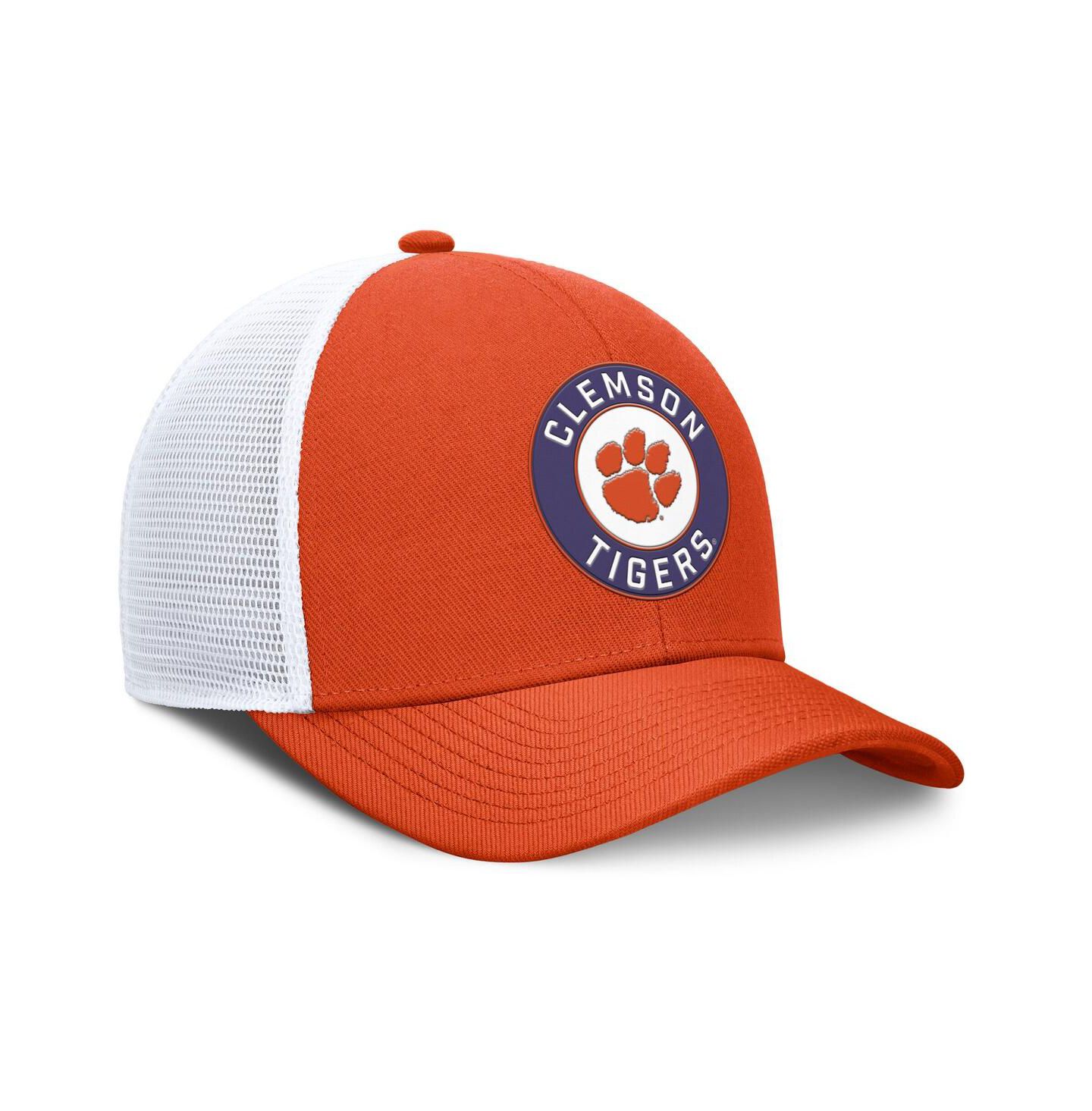 Мужская кепка Nike Orange/White Clemson Tigers Rise Primetime Performance Trucker Adjustable Hat — фото 3