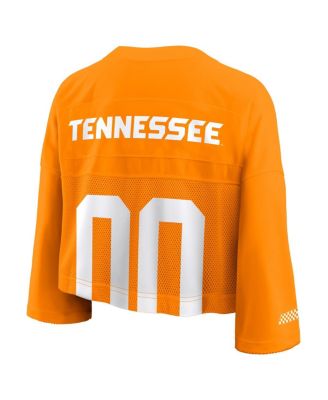 Women's Tennessee Orange Tennessee Volunteers Cropped Mesh Fashion Jersey