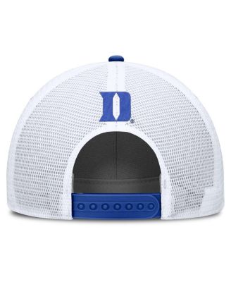 Men's Royal/White Duke Blue Devils 2025 On-Field Rise Patch Trucker Adjustable Hat