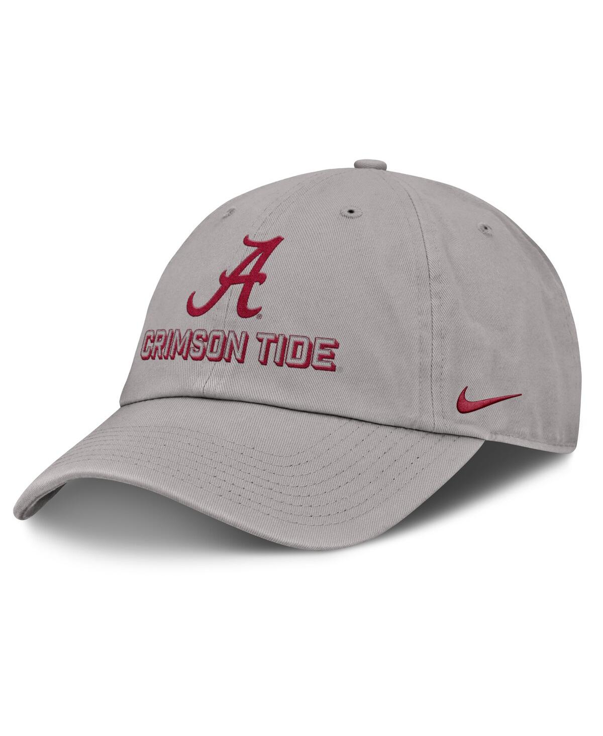 Men's Gray Alabama Crimson Tide 2025 On-Field Club Adjustable Hat - Gray