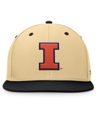 Men's Gold/Black Illinois Fighting Illini Balance Fitted Hat