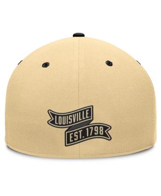 Men's Gold/Black Louisville Cardinals Balance Fitted Hat
