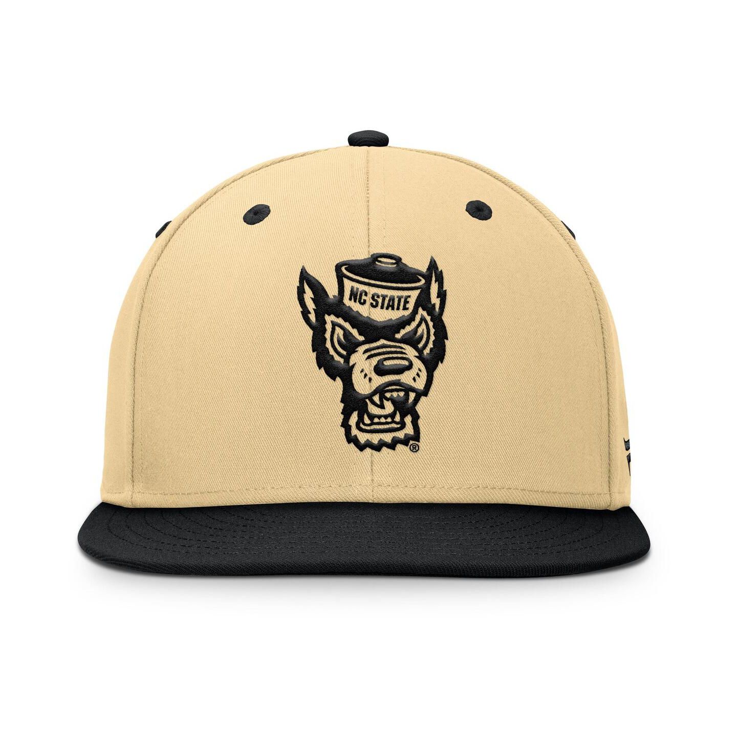 Мужская кепка Fanatics Gold/Black NC State Wolfpack Balance Fitted Hat — фото 2