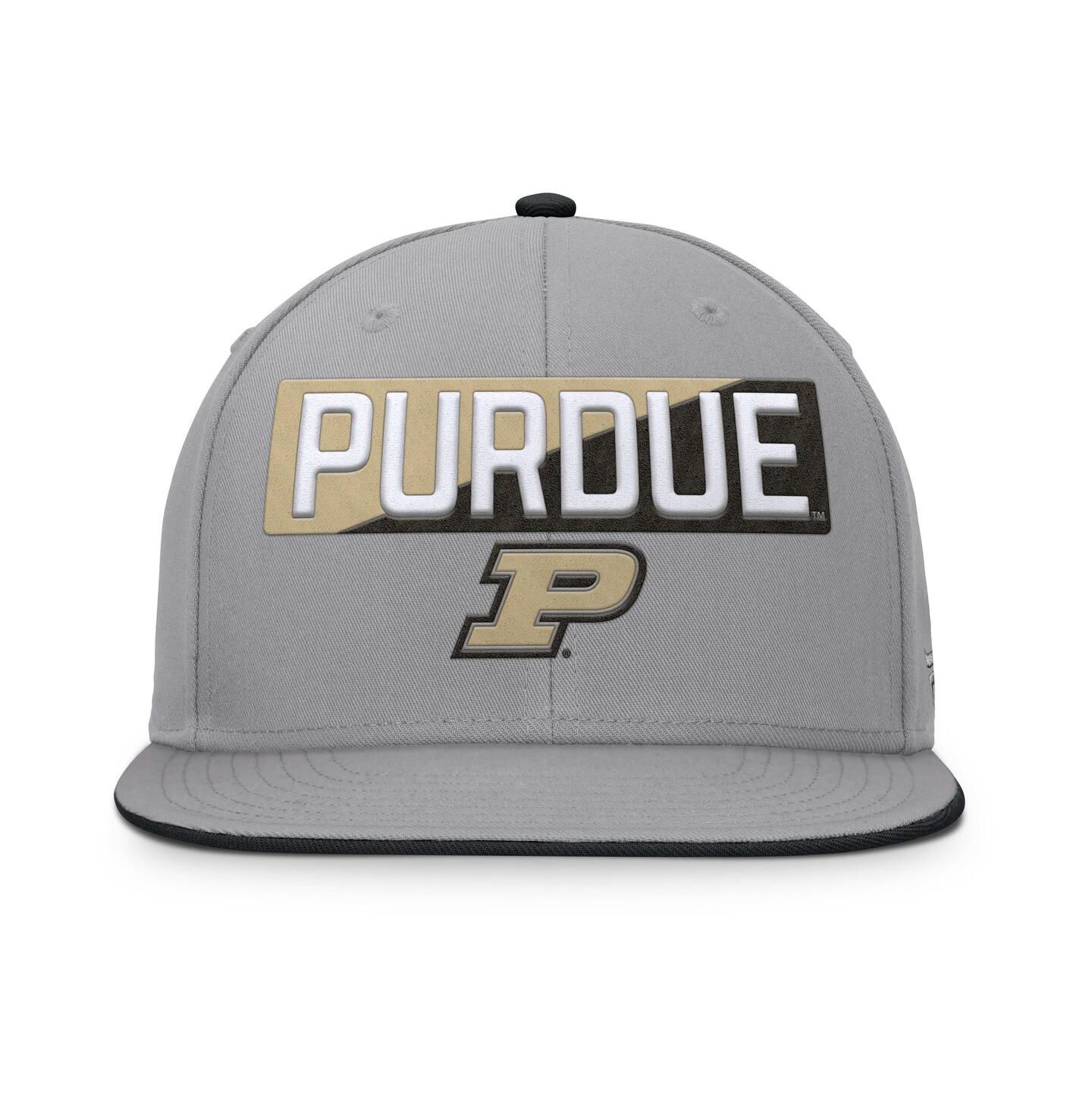 Мужские головные уборы Fanatics Gray Purdue Boilermakers Duo Snapback Hat — фото 4