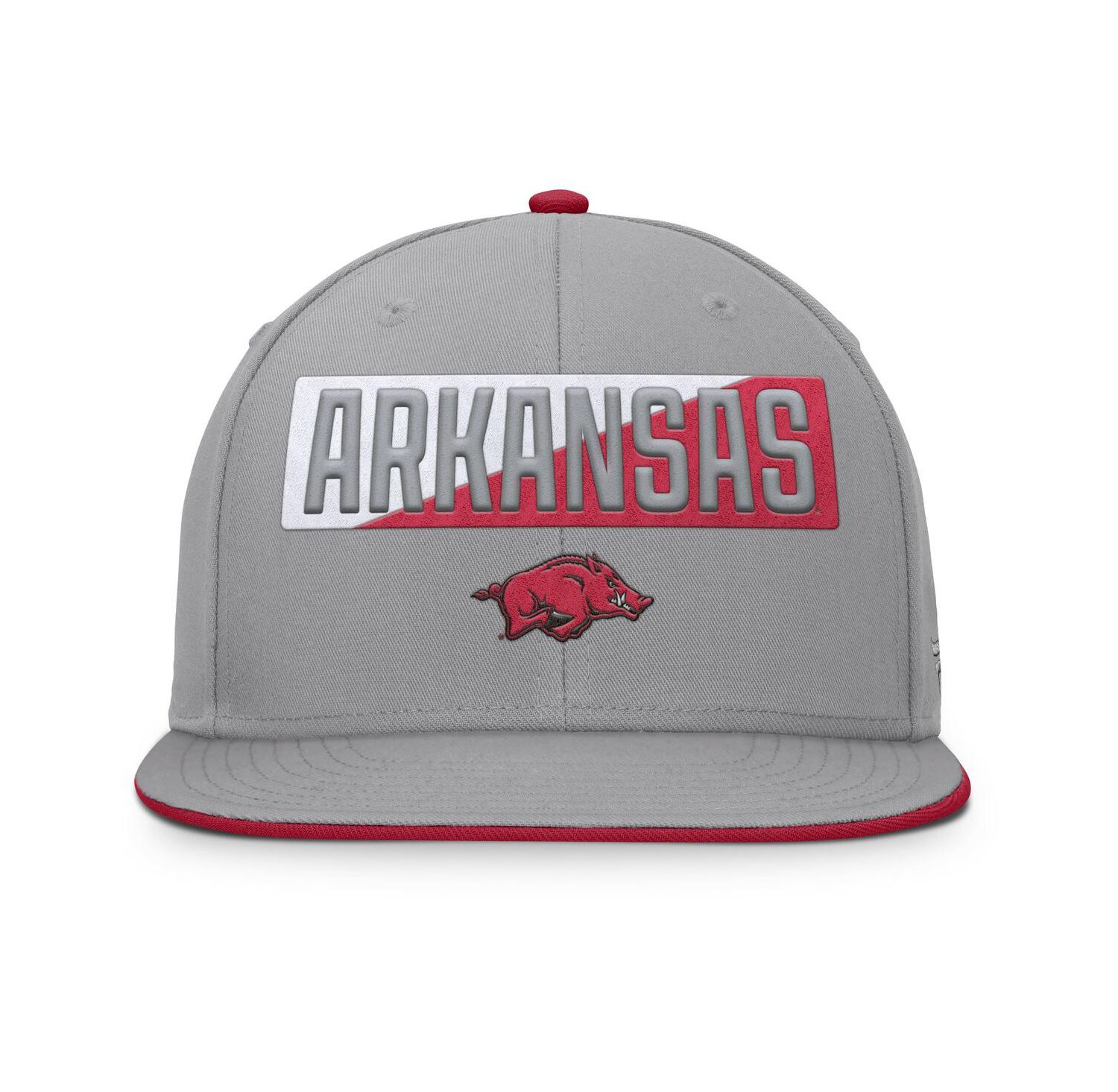 Men's Gray Arkansas Razorbacks Duo Snapback Hat