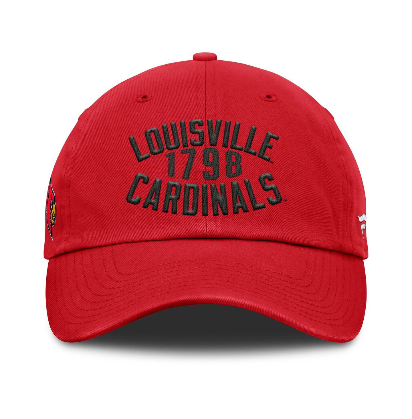 Мужская кепка Fanatics Red Louisville Cardinals Archer Adjustable Hat — фото 2