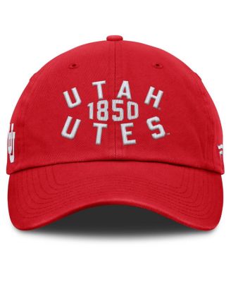 Men's Red Utah Utes Archer Adjustable Hat
