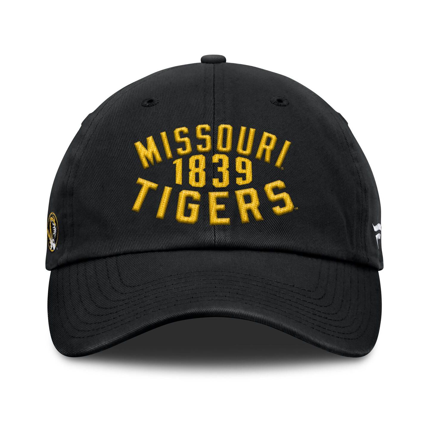 Мужская кепка Fanatics Black Missouri Tigers Archer Adjustable Hat — фото 2