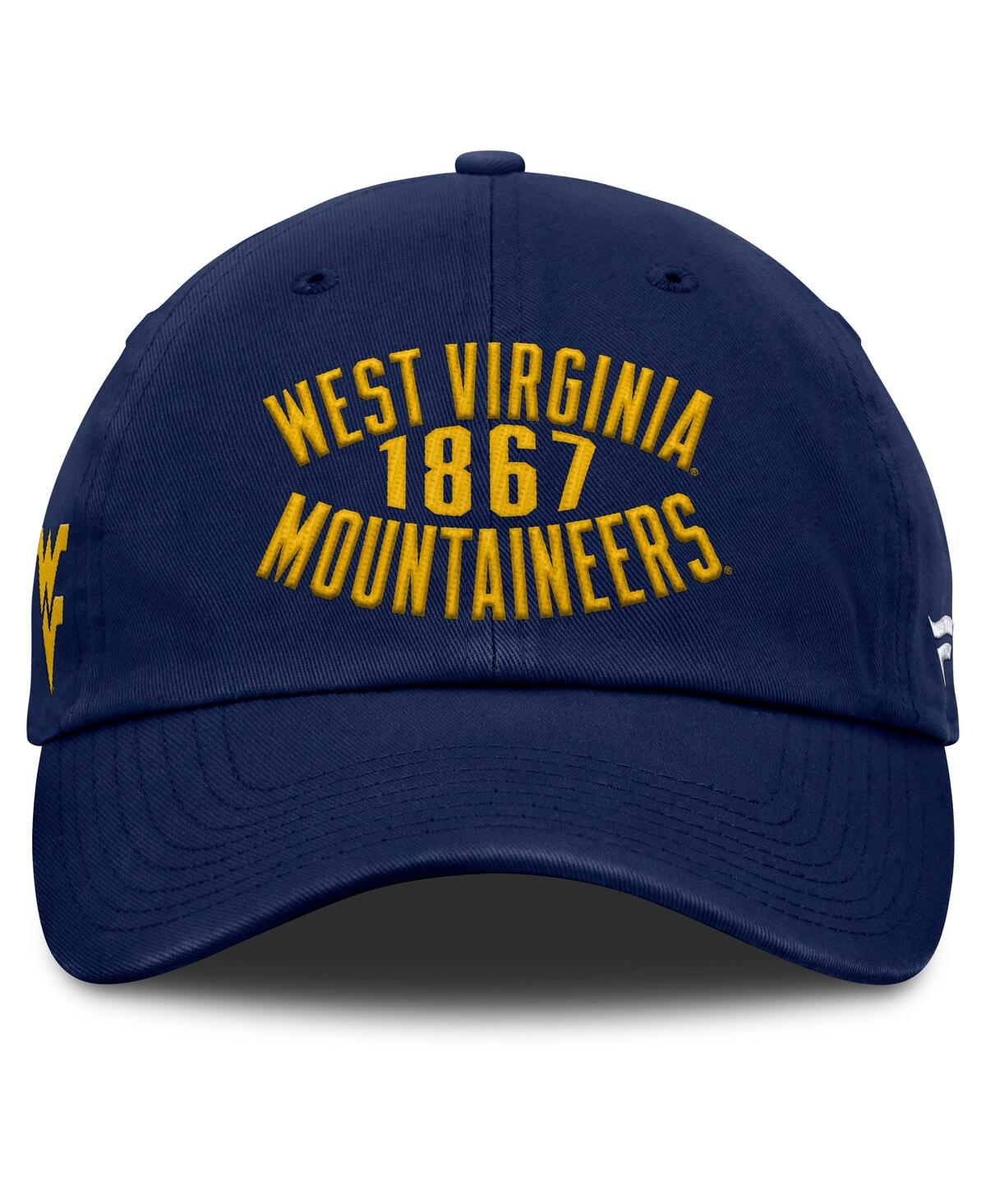 Fanatics Men's Navy West Virginia Mountaineers Archer Adjustable Hat In Blue