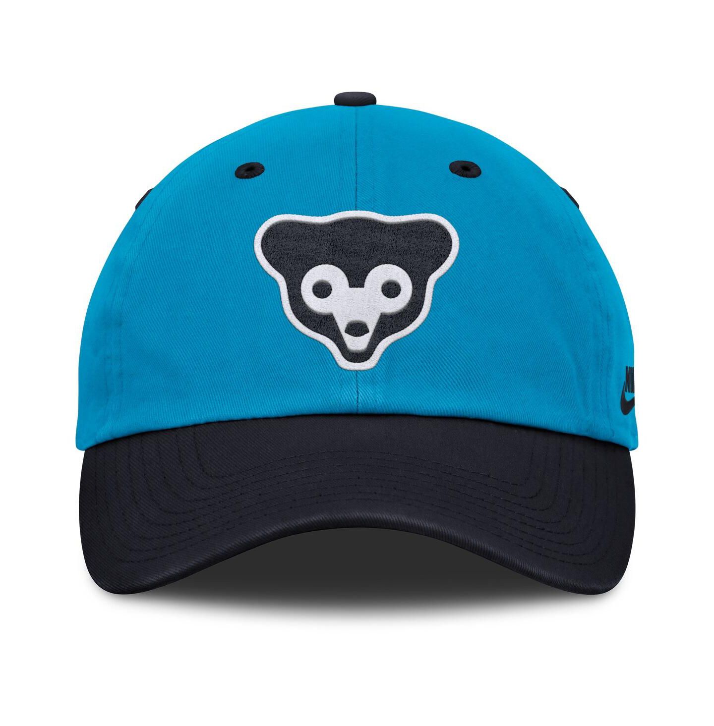 Мужская кепка Nike Blue/Navy Chicago Cubs Neon 90s Club Adjustable Hat — фото 2