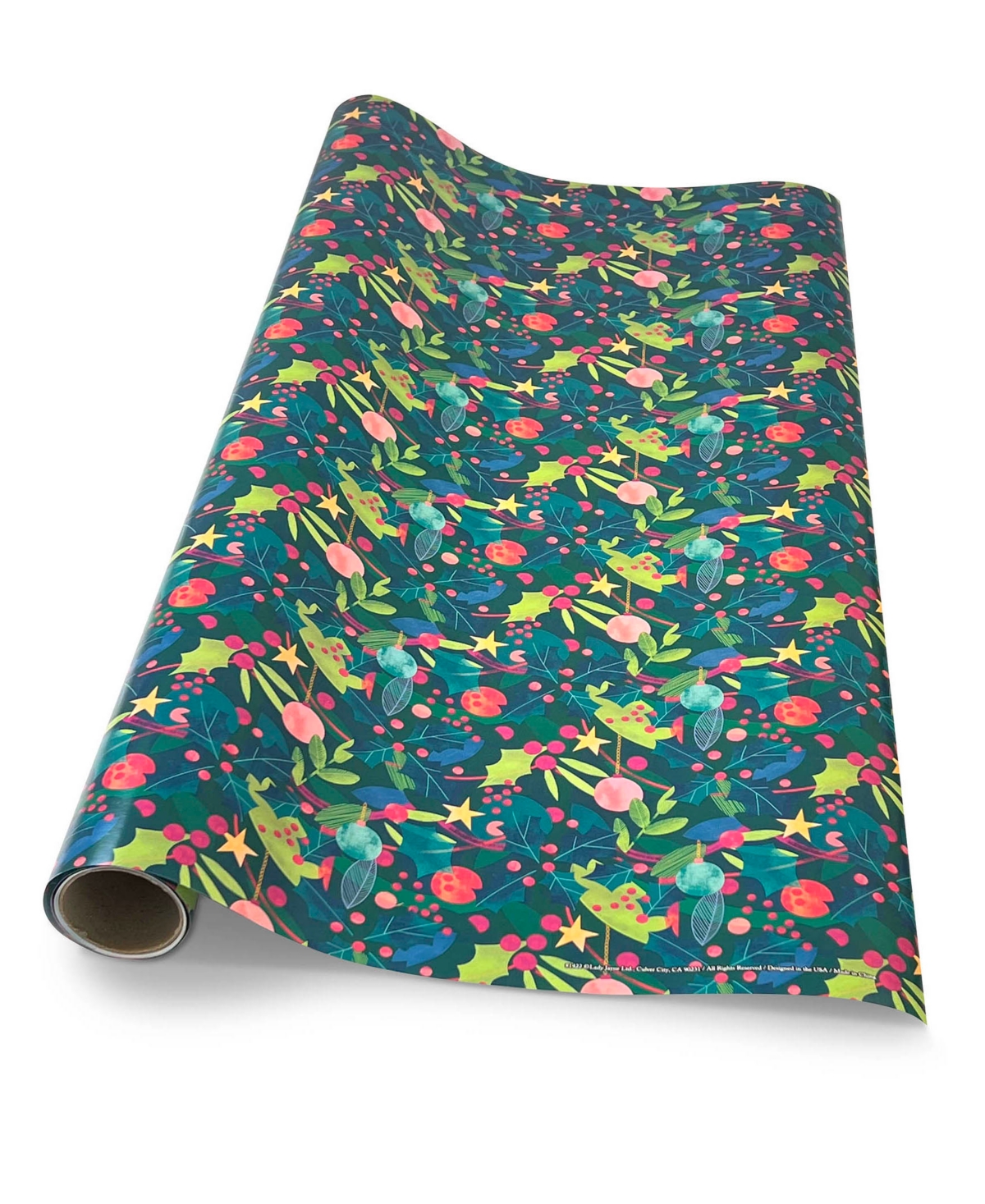 Lady Jayne Deck the Halls Gift Wrap, 30" x 120"
