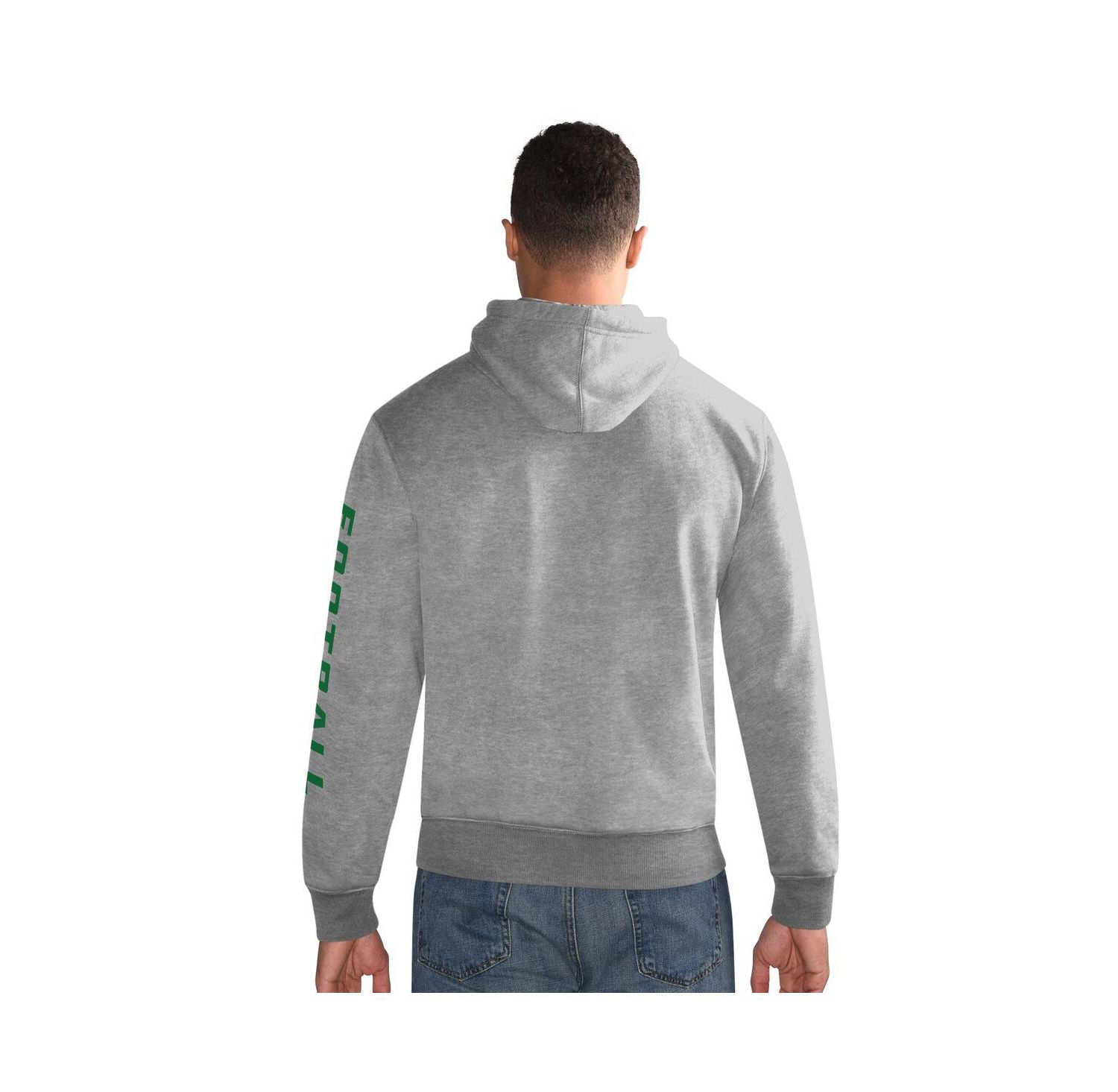 Men's Heather Gray Philadelphia Eagles Pullover Hoodie