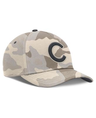 Men's Natural Chicago Cubs Camo Pack Rise Adjustable Hat