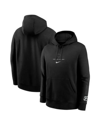 Nike - Men's Black New York Yankees Lights Out Club Fleece Pullover Hoodie