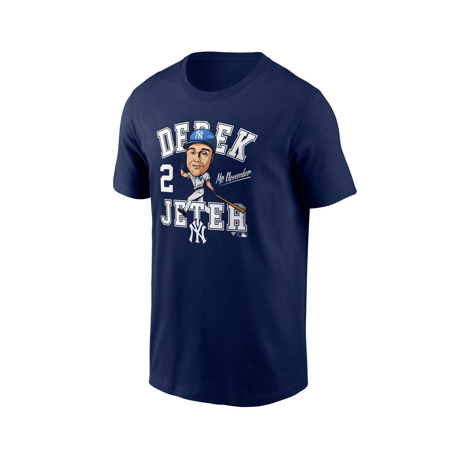 Men's Derek Jeter Navy New York Yankees Hometown Caricature T-Shirt