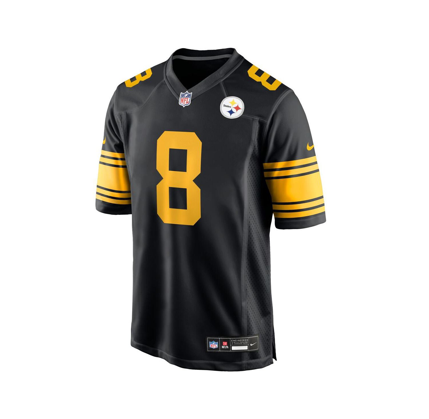 Men's Aaron Rodgers Black Pittsburgh Steelers Alternate Game Jersey
