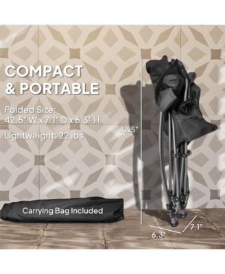 Camp Chairs for Adults, 2 Pack Outdoor Folding Chairs,