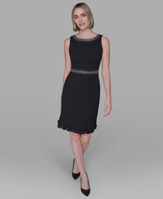 Women's Ruffled-Hem A-Line Dress