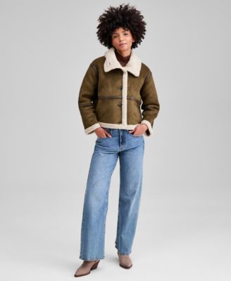 Women's Faux-Shearling Jacket, Macy's Exclusive 