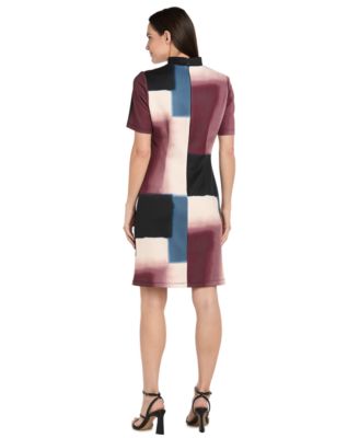 Petite V-Neck Short-Sleeve Dress