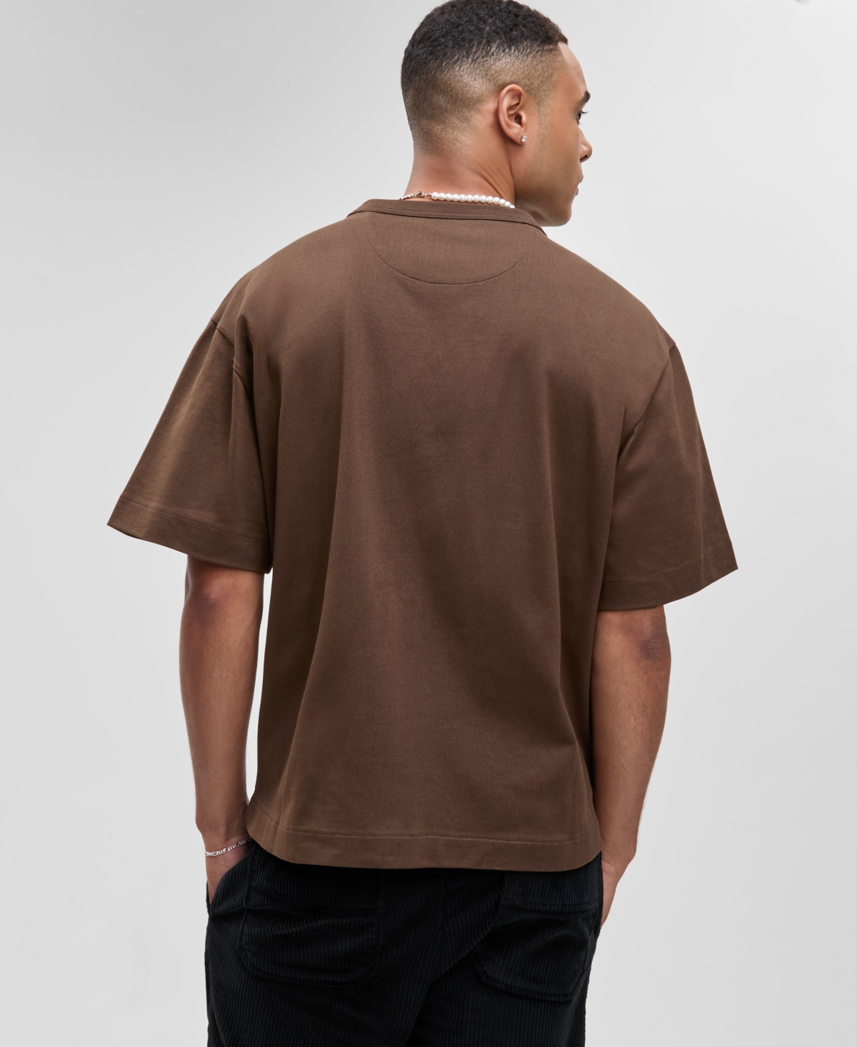Mode Of One Men's Relaxed-fit Digital Photo Print T-shirt, Macy's Exclusive In Brown