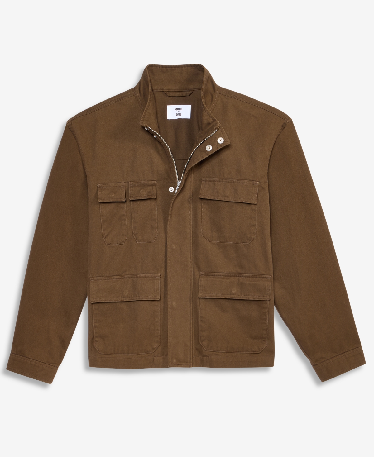Mode Of One Men's Relaxed-fit Cargo Jacket, Macy's Exclusive In Brown