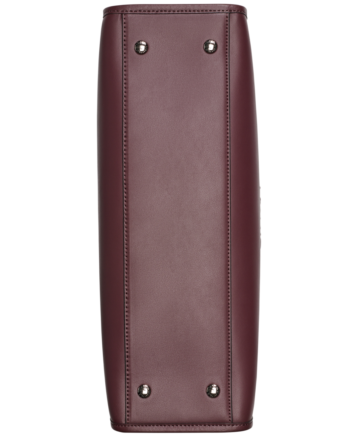 Karl Lagerfeld Savoie Large Leather Tote Bag In Burgundy