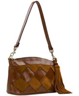 Arlee Small Leather Weave Crossbody
